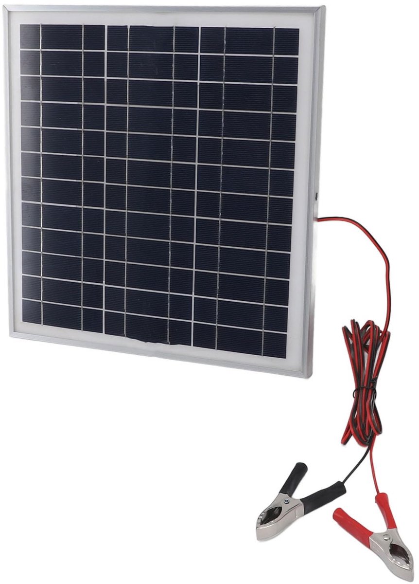50W zonnepaneel, efficiënt energiegebruik monokristallijn zonnepaneel met 9,8ft kabel en zwarte batterijklemmen, DC 18V zonnepanelen voor kamperen in de camper