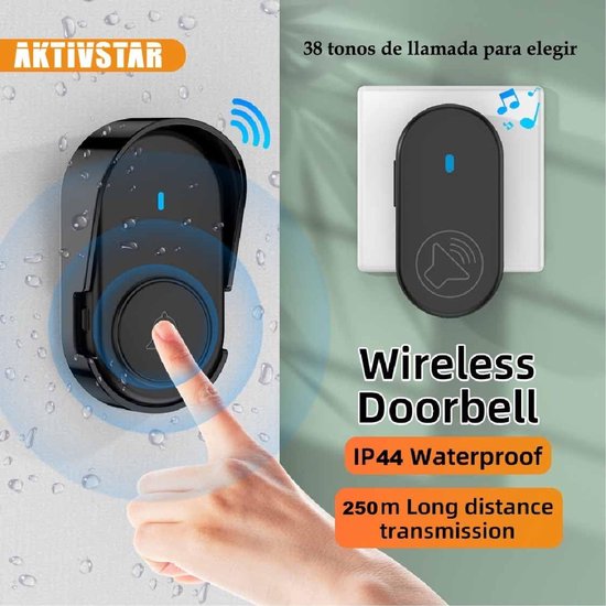 Draadloze deurbel buiten waterdicht IP66 — afbeelding 4