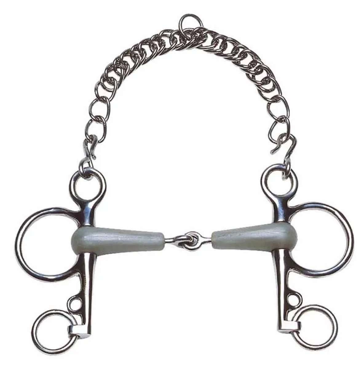 Feeling Flexi 130 Mm Split Pelham-bit Zilver 11.5 cm