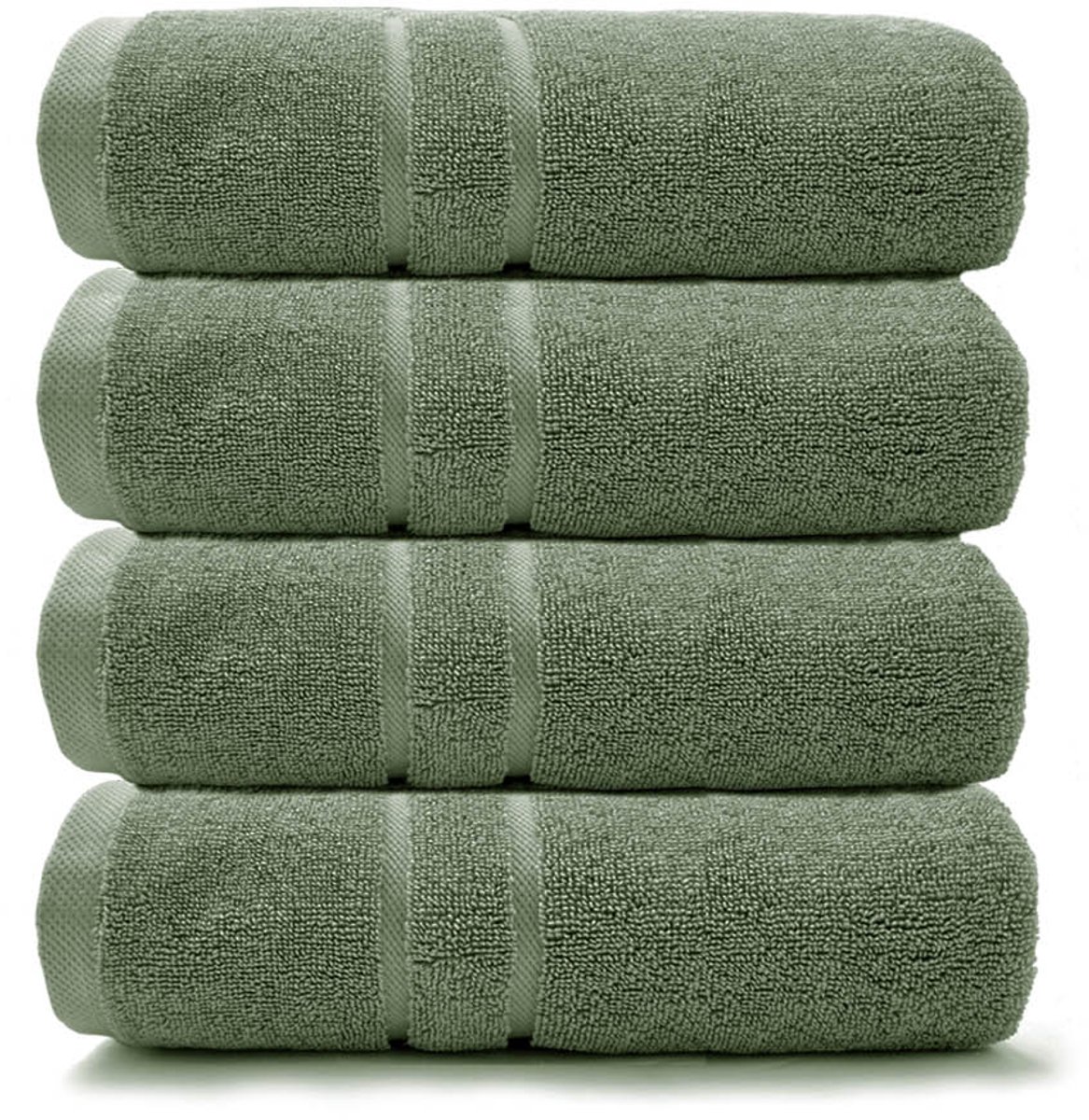 HOOMstyle Gastendoekje Boutique - 4 stuks - 30x50cm - Mos Groen