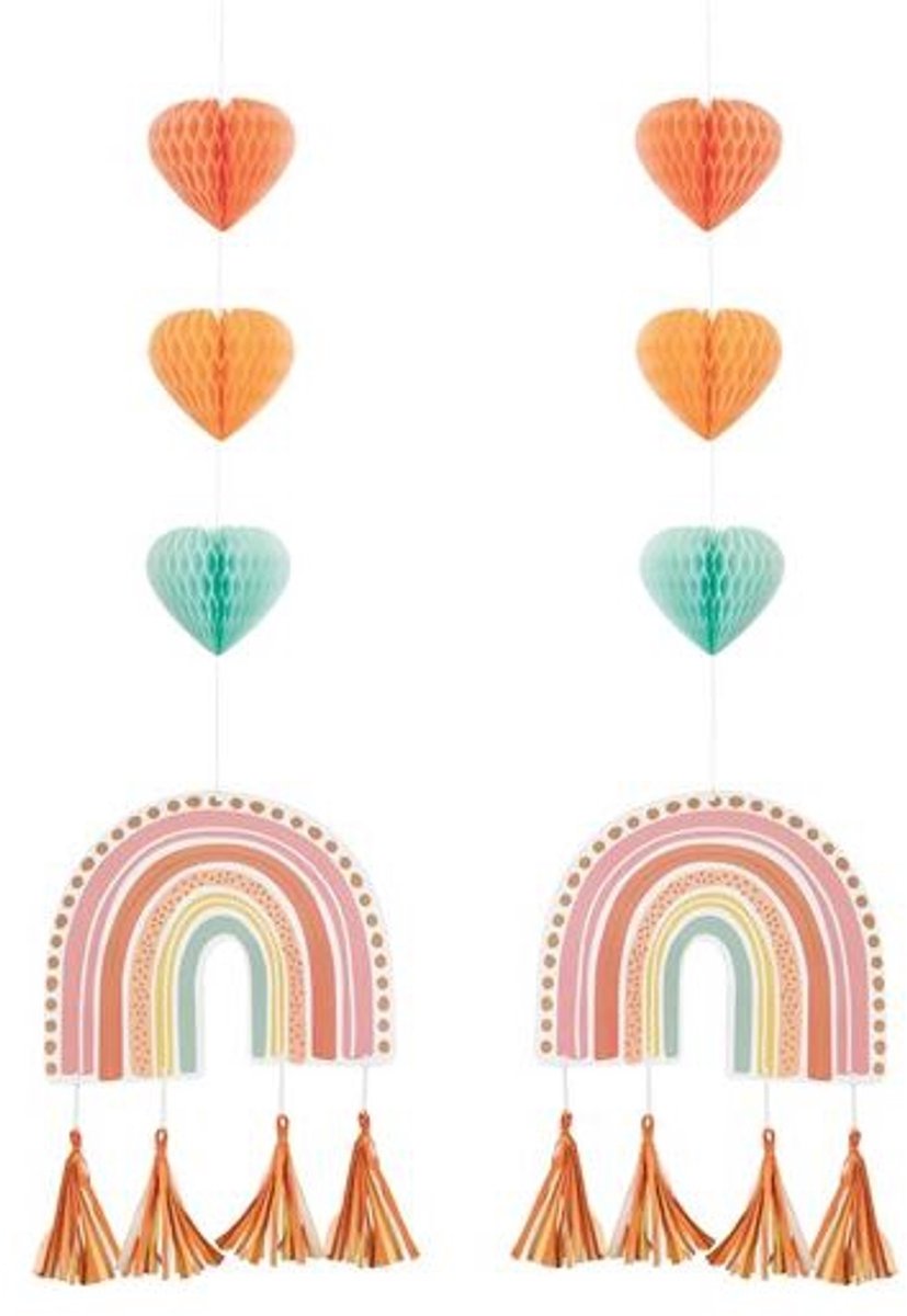 Hangdeco Boho rainbow 91x23cm 2st
