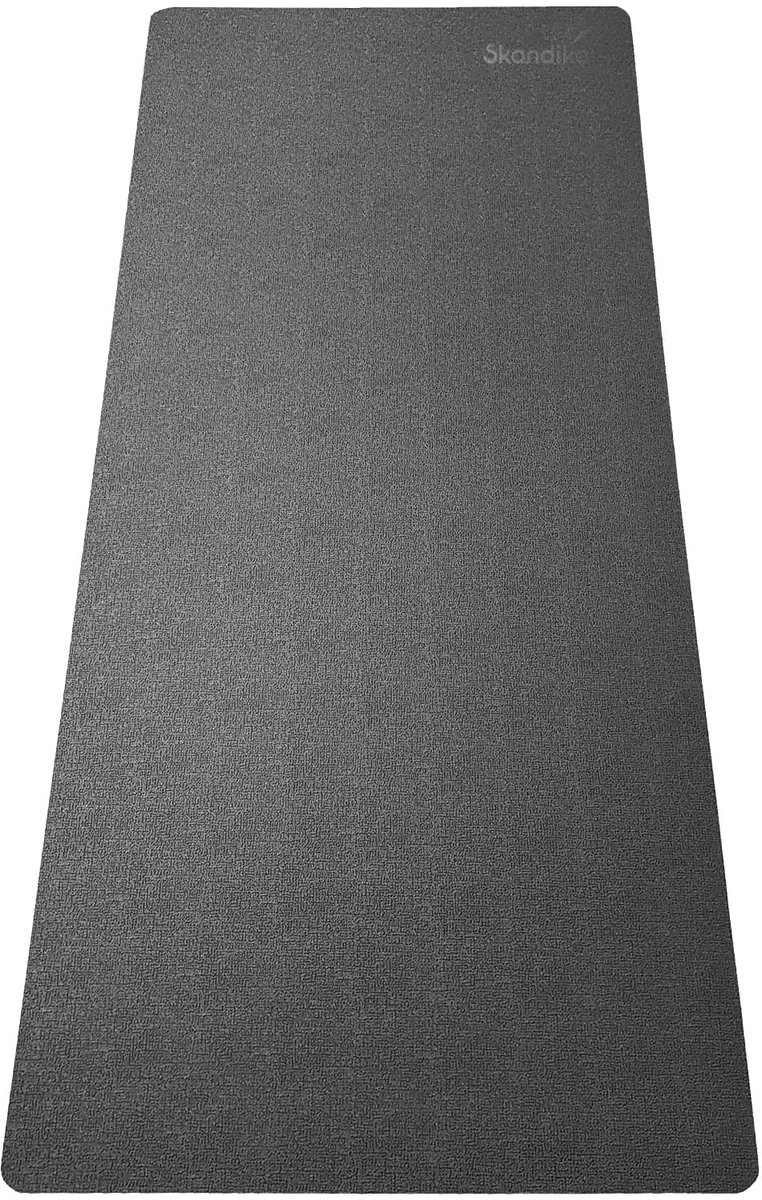 Skandika vloerbeschermingsmat voor hometrainers en trilplaten – Vloerbeschermingsmatten - Made in Germany – Multifunctionele mat, sport en fitness, geurloos, anti-slip, stootvast, waterafstotend – 200 x 90 x 0.7 cm (L x B x H) - zwart