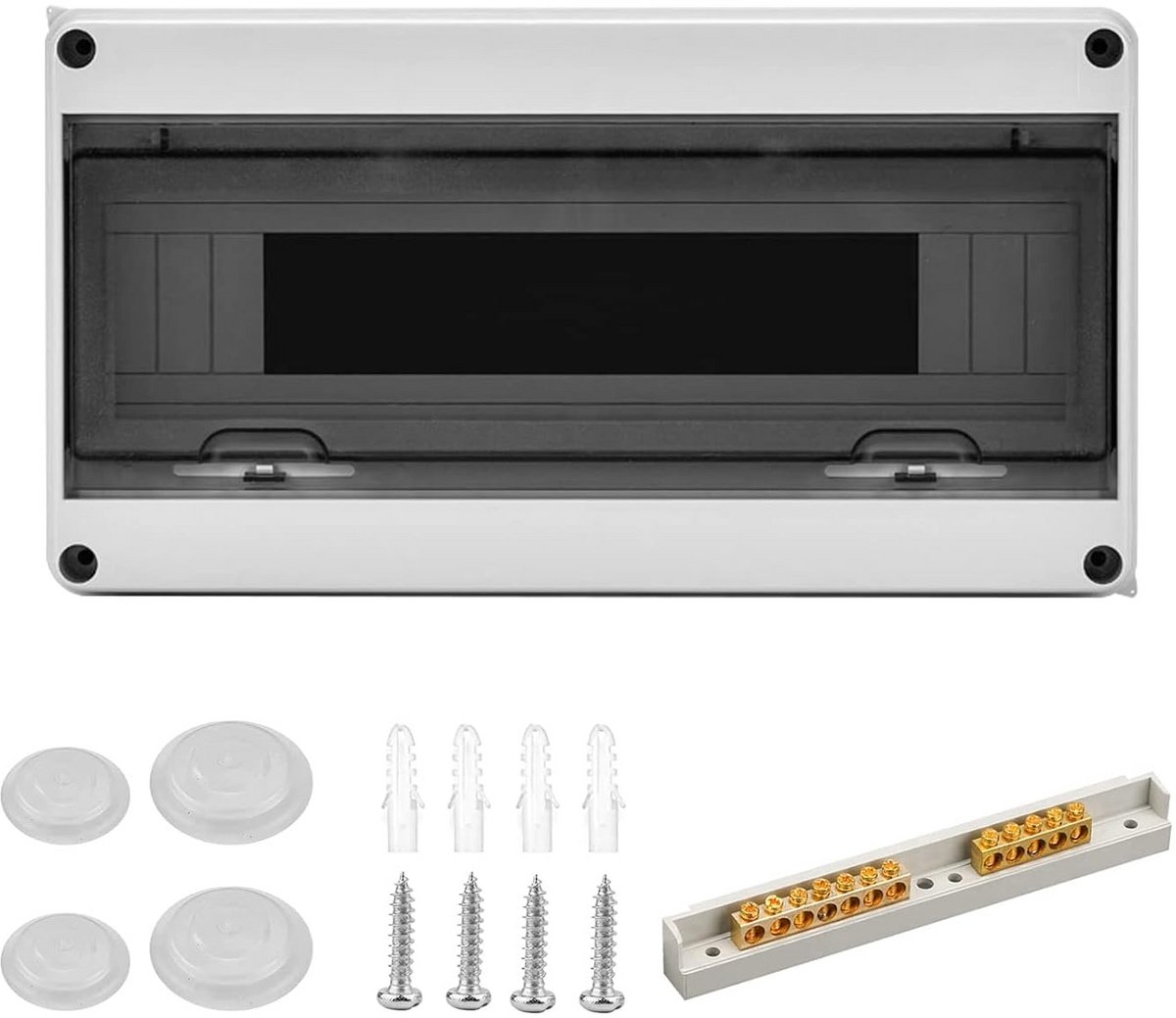 Verdeelkast IP65 voor Buiten en Tuin - Oppervlakte Montage - 18 Modules