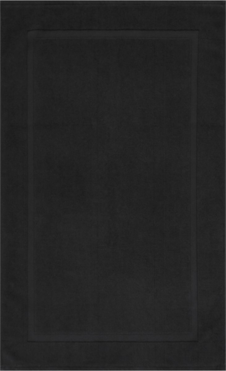 Luxe katoenen badmat - 1200 GSM - 60 x 100 cm - Zwart