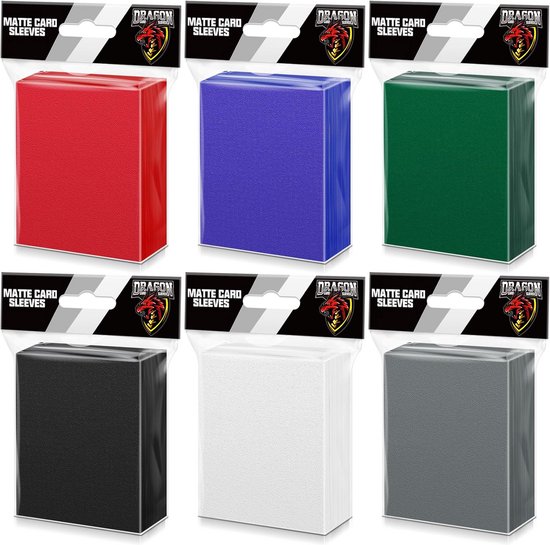Rode matte kaarthoezen voor MTG, 300 stuks, perfecte pasvorm, standaard kaarthoezen voor ruilkaarten, sportkaarten, honkbalkaarten, TCG Yugioh Magic, kaartbeschermer voor mini-foto, stevig en mooi