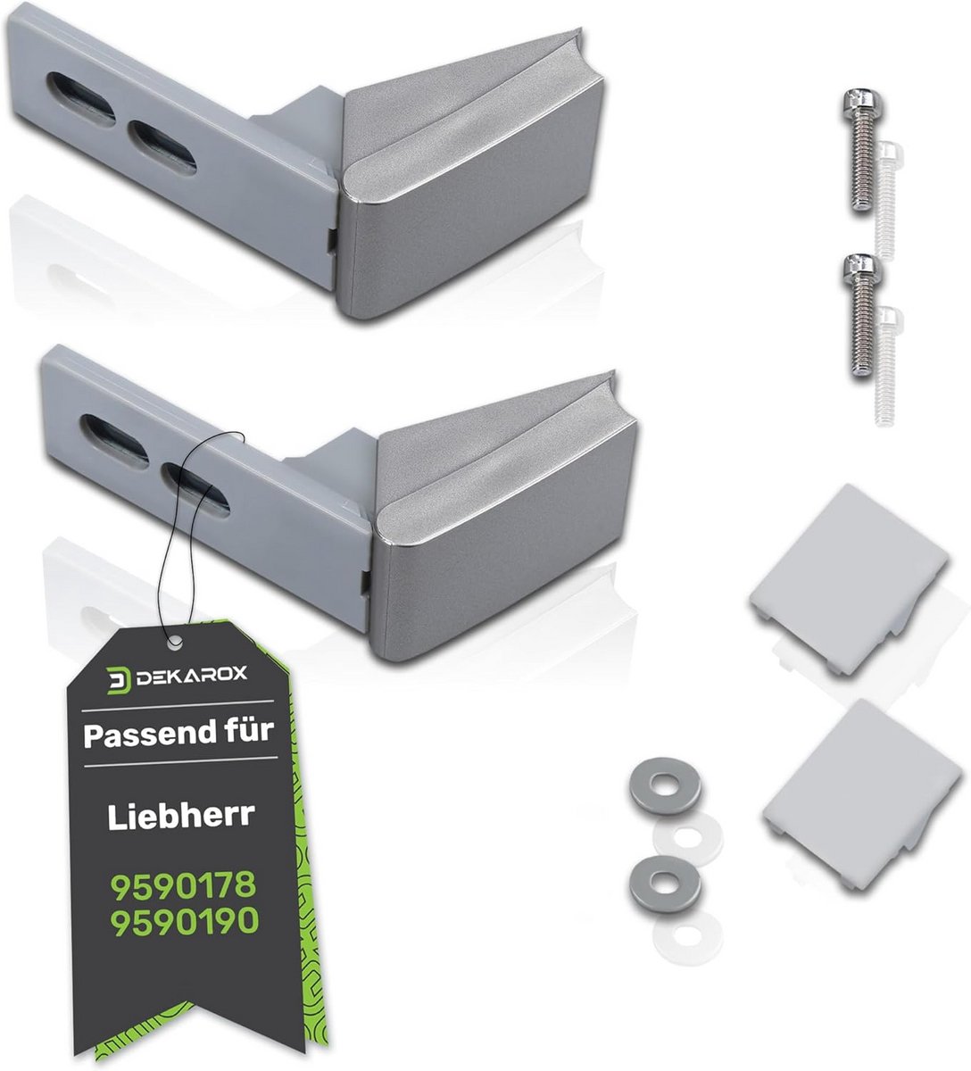 Reparatieset Deurscharnier Zilver voor Koelkast Deurklink Scharnier