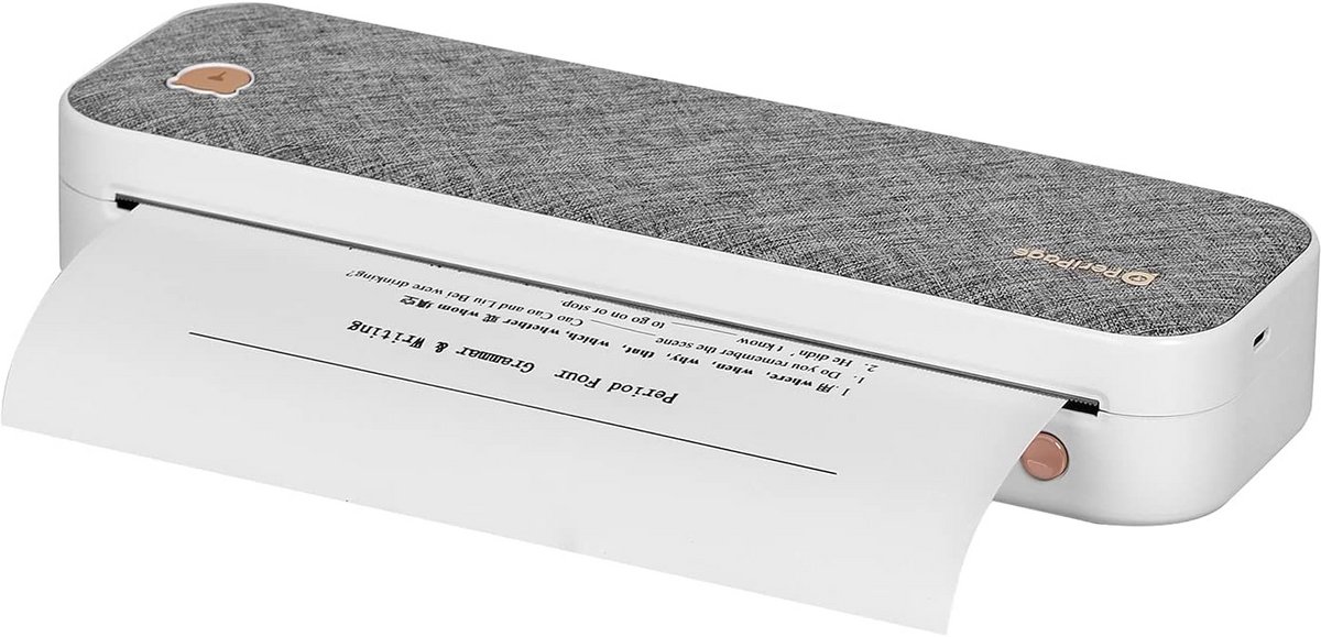 Draadloze A4 Thermische Printer - Mobiel en Compact - Zonder Inkt