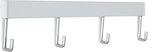 STAS Wandrek / Kapstok – 30cm - Wit - universeel ophangrek en kapstok voor jas, tas en accessoires