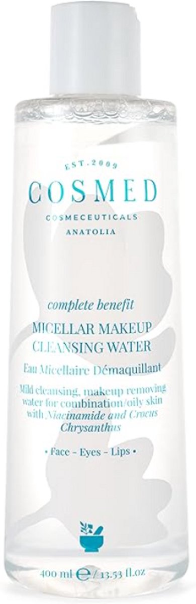 Cosmed Micellair Reinigingswater met Niacinamide en Zink PCA – Matte Finish – Vegan – Voor Gevoelige & Vette Huid – 400 ml