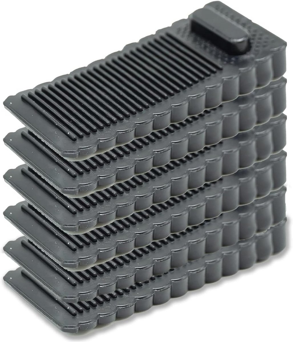 Verstelbare deurstopper set van 6 - Antislip rubber voor harde vloeren