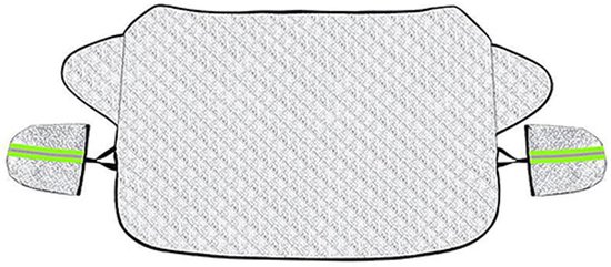 Anti vries deken auto - 147 x 100 cm - Antivriesdeken voor auto's - Antivrieshoes voor voorruit - Vorstbeschermer - Antivriesdeken - Sneeuwhoes voor auto's - Geschikt voor alle auto's - Zilver