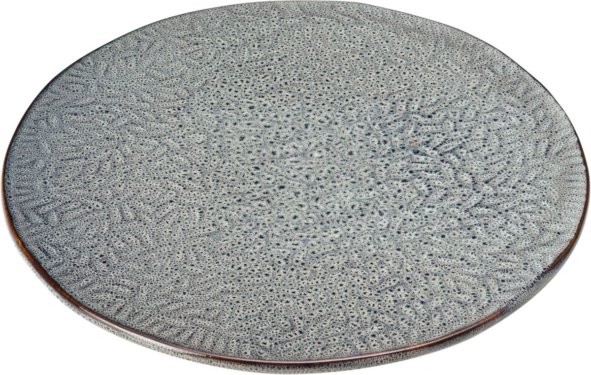 Grote keramische taartplateau - 34 cm ronde serveerschaal voor taarten, pizza en meer - magnetron- en vaatwasmachinebestendig