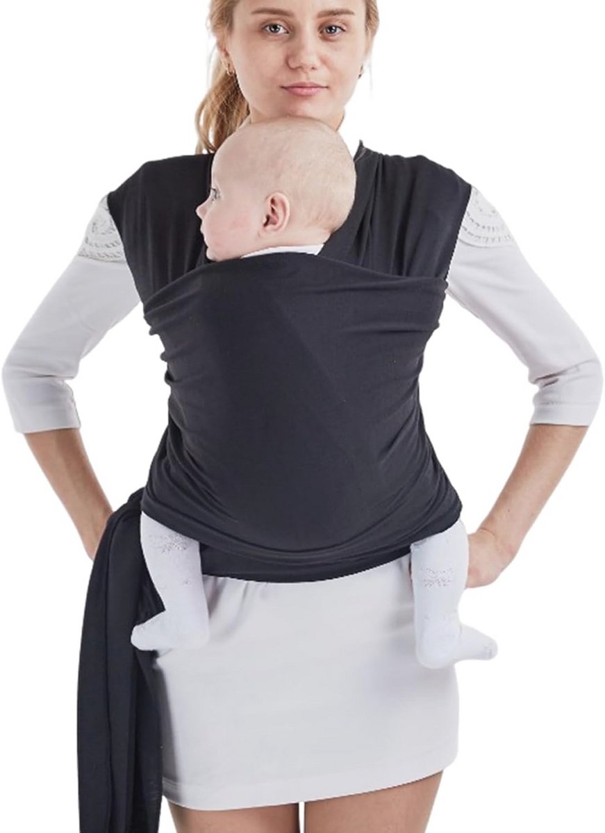 Draagzak voor baby, Verstelbare buikdrager en ademende rugdrager tot 15 kg