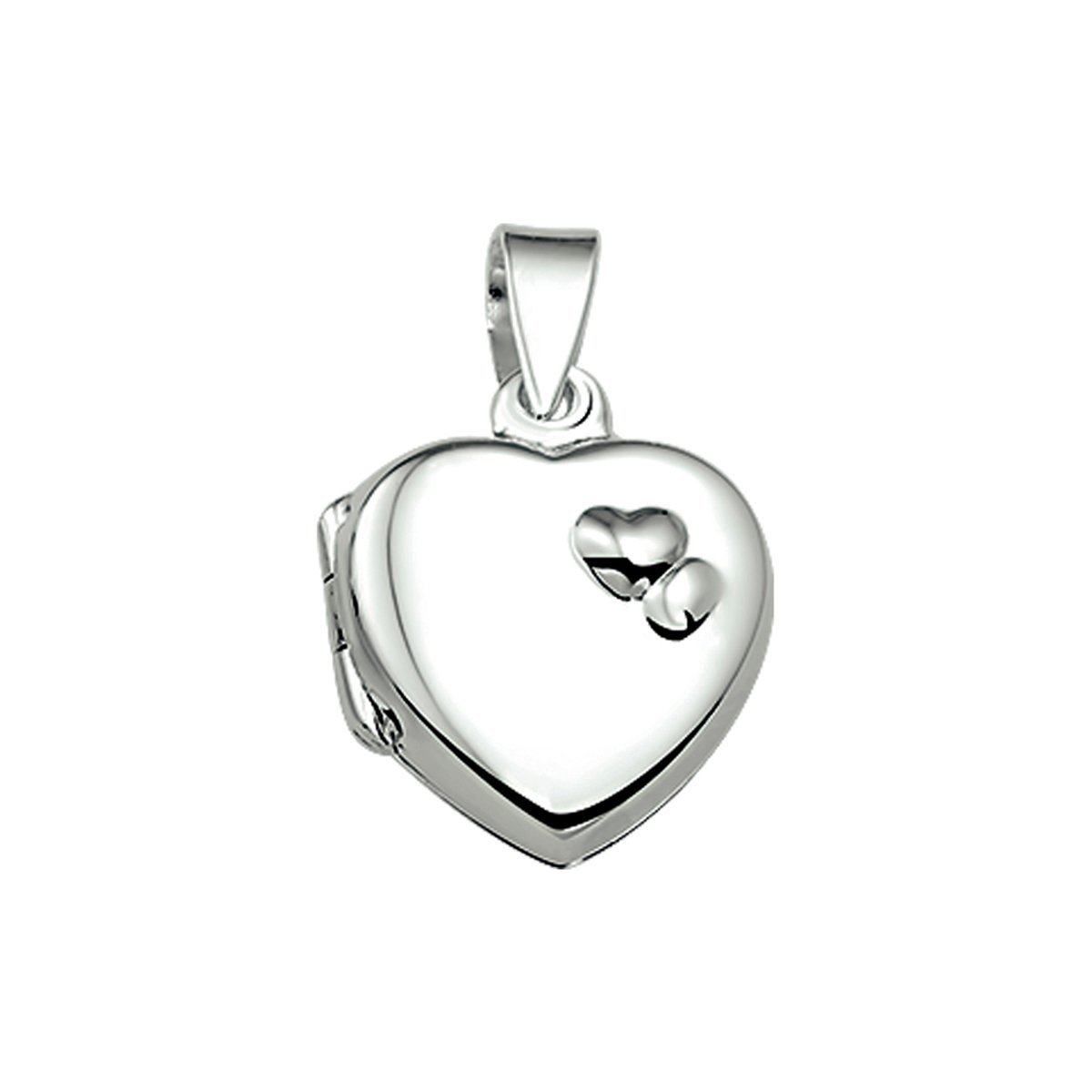 zilver medaillon hart 1018574