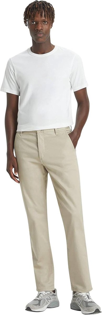 Slim Fit Stretchbroek in Khaki