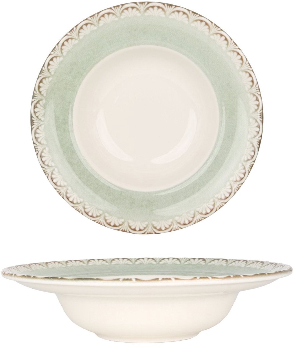 By Bone Pastabord - Rome - Porselein - 25 cm (400cc) - set van 2
