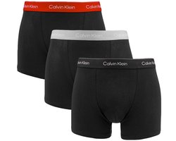 Calvin Klein Onderbroek Relaxed Fit Trunk 3p Lv00nb4286 0az Black W/ Adrenaline Rush Wb/black Mannen Maat - XL