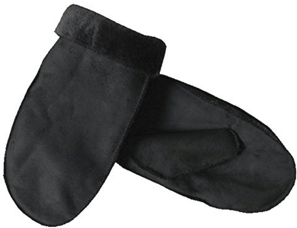 Warm Fist Gloves van Microfiber Velour met Fluffy Bontvoering - Verkrijgbaar in 3 Kleuren en Maten S - L