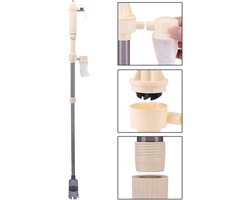 Vissen tank grind zand reiniger batterij aangedreven Aquarium Water wisselaar schoonmaken Siphon Water verandering CleanTool met filter Mesh Bag Hung Handvat Aquarium reiniger