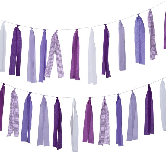 Tjokiki Strokenslinger - Purple rain - 5,5 mètre - coton - teintes violet