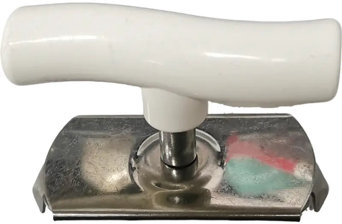 Daity 304 roestvrij staal antislip blikopener - moeiteloos gadget - geschikt voor zowel keuken- als badkamergebruik （Wit）
