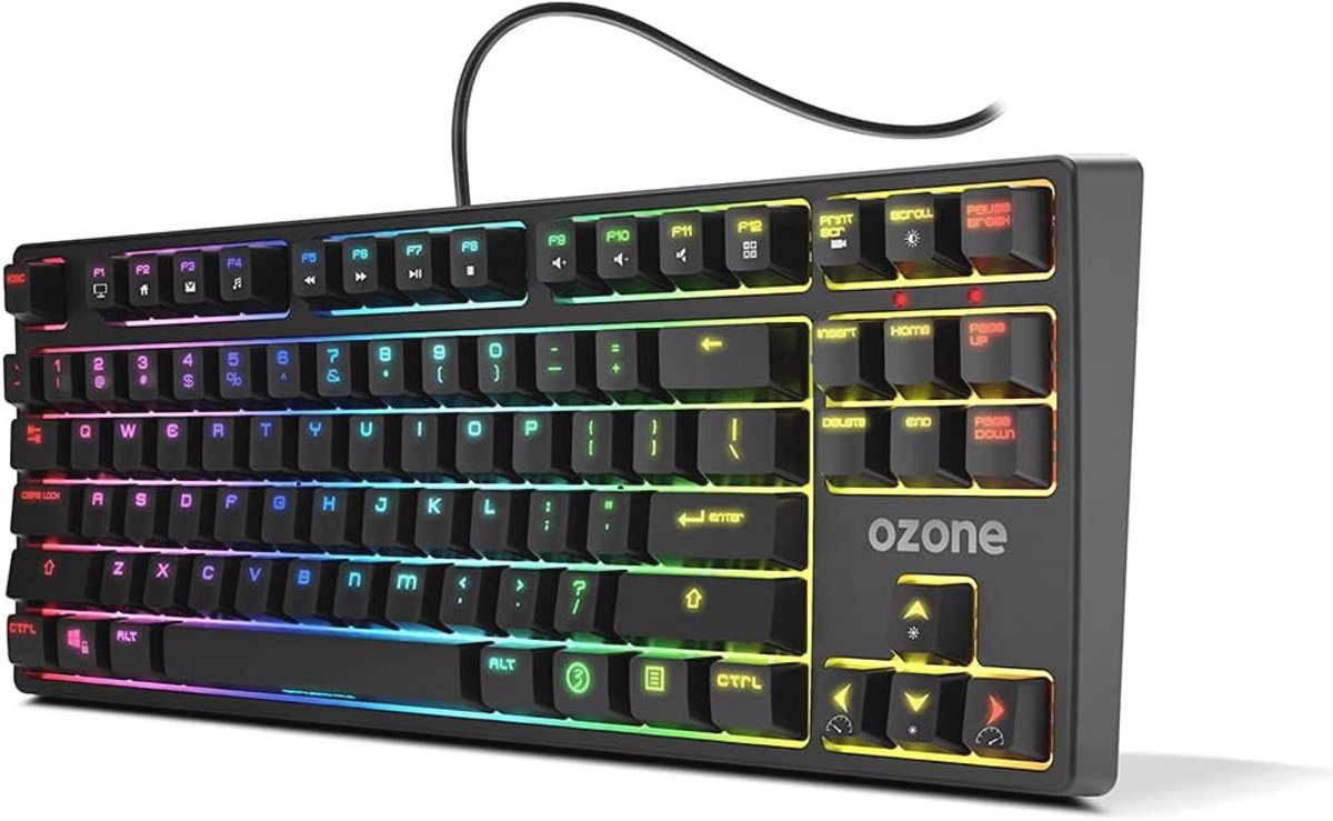 Mechanisch TKL Gaming Toetsenbord met RGB en Cherry MX-schakelaars