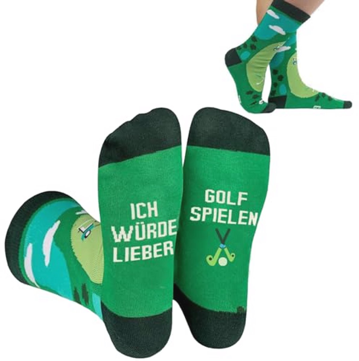 Grappige Katoenen Golfsokken voor Mannen en Vrouwen - Casual en Kleurrijk Geschenk voor Golfliefhebbers