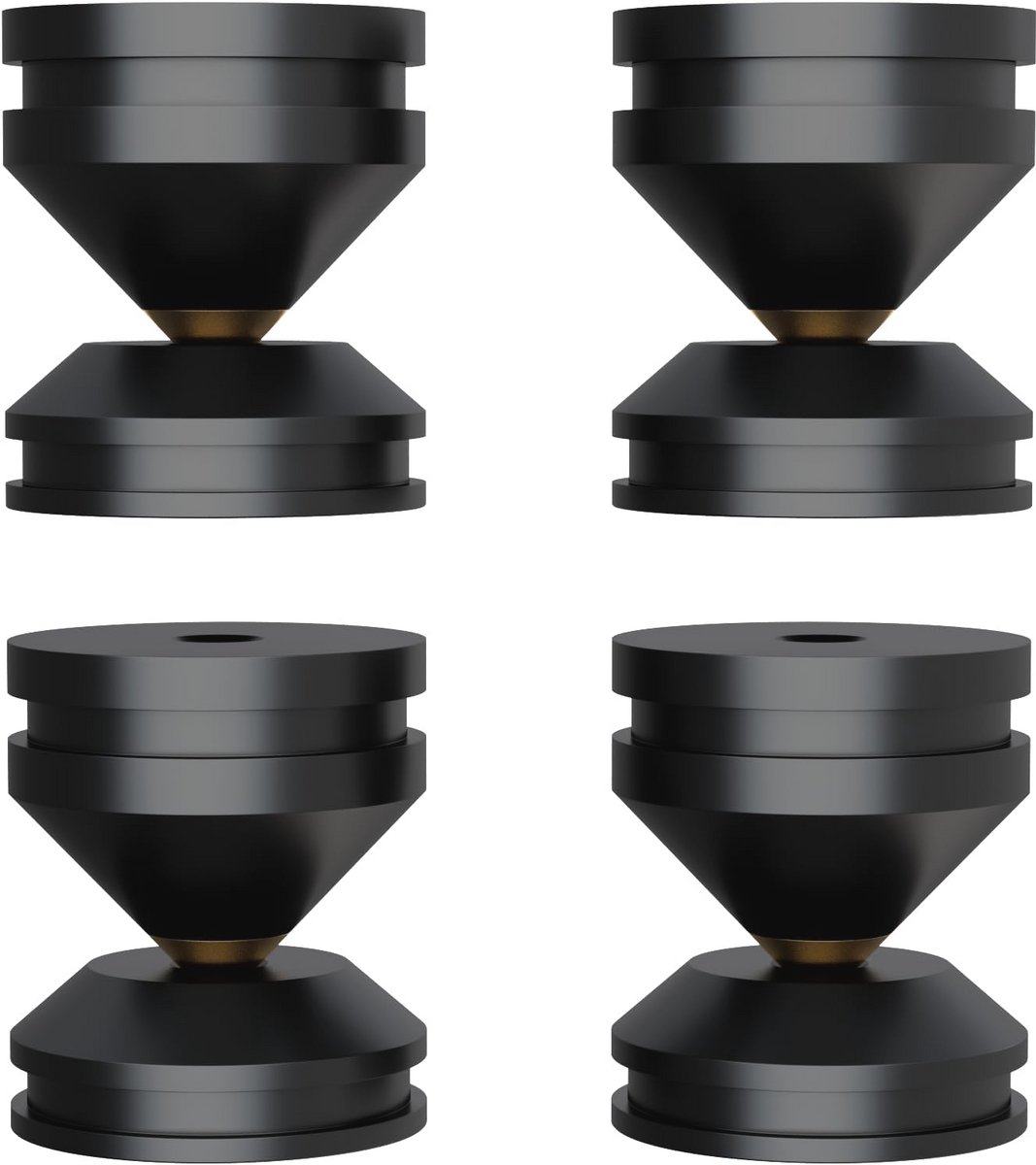 HiFi Luidspreker Isolatie Spike - Schokabsorberende Aluminium Pads voor Luidsprekers