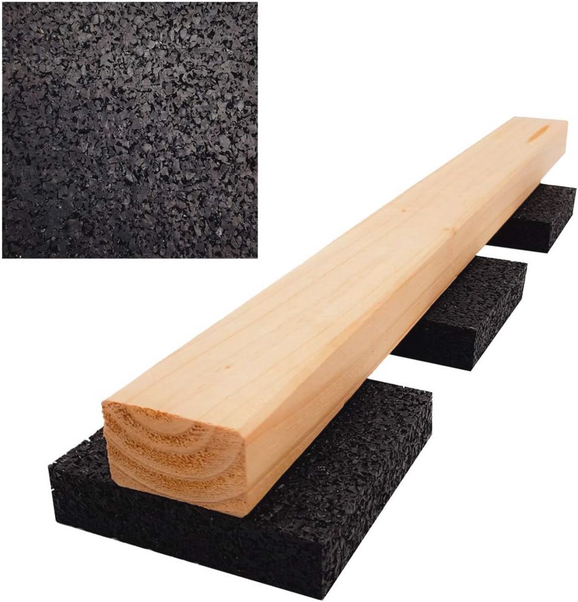 Rubberen Terrastegels 20 mm - Ideaal voor Terrasbouw en Onderlegpads