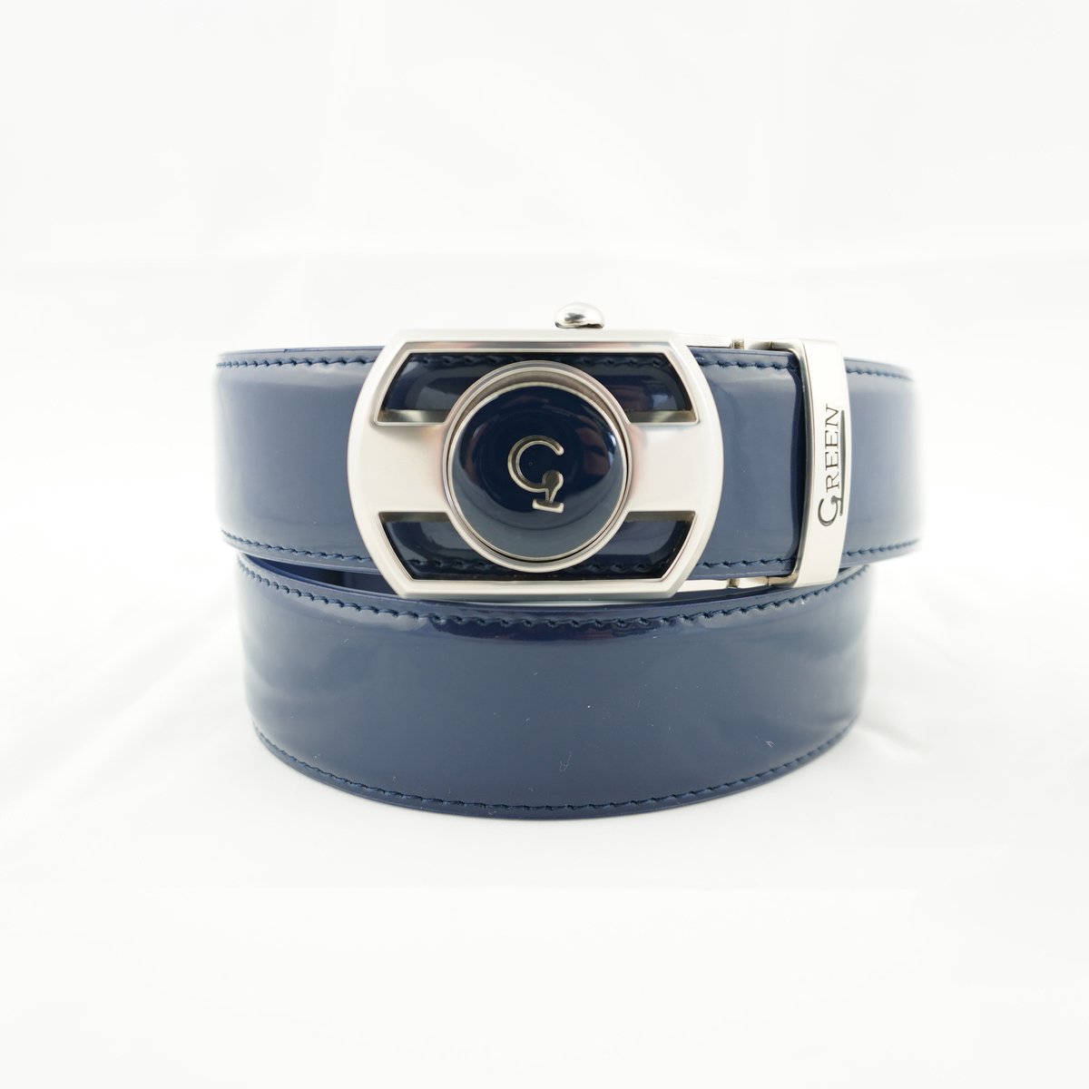 ®Green Golfriem Dames Pro - Verstelbare Riem - Riem Dames en Heren - Golfen - Zonder Gaatjes - Golf Marker - Kleur - navy shiny