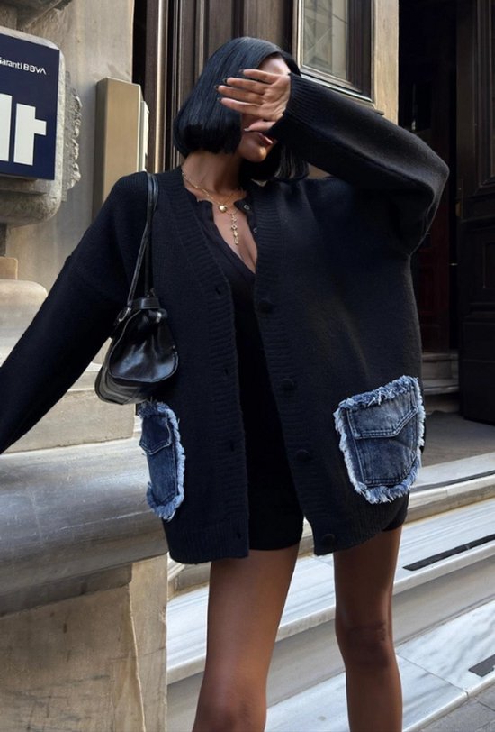 Dames denim vest mouwloos revers effen kleur hiphop vintage ritszakken met rits streetwear plus size dame lente herfst kort vest kopen vanaf een prijs van 21