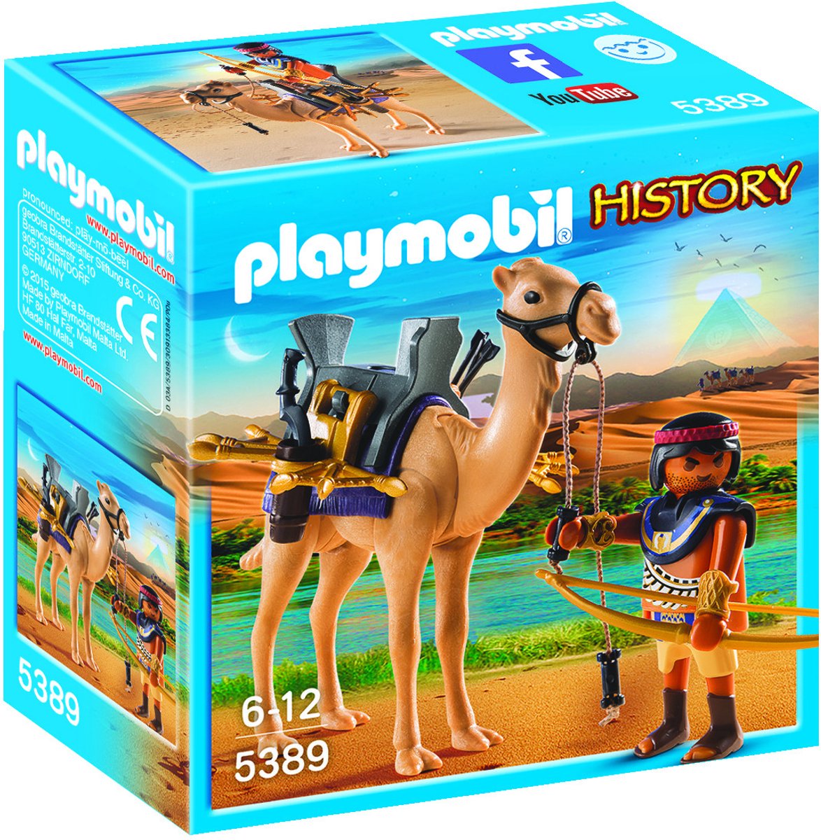PLAYMOBIL History Egyptische krijger met kameel - 5389