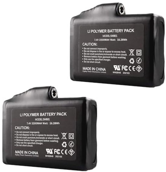 VBILUM Lot de 2 batteries Li-ion rechargeables 7,4 V 500 mAh SM-4P 4 broches pour DE85 1:12 RC Truck XS-1S RC1-MR 1