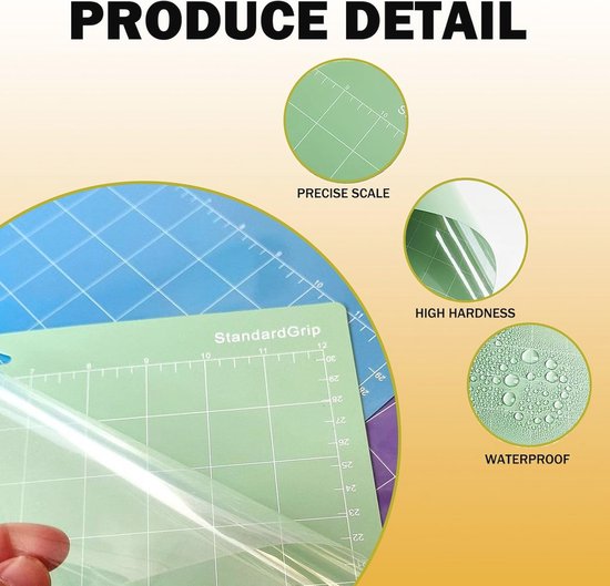 6 Stuks Snijmatten voor Handwerk - Vervangende Accessoires voor Cricut en Quilten — afbeelding 5