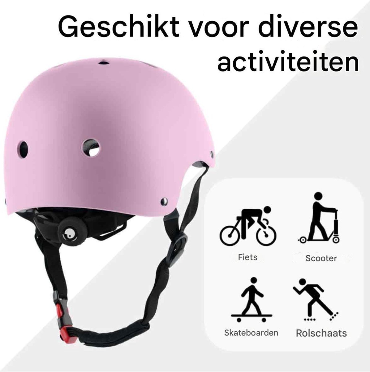 Beschermset van knie, elleboog- en polsbeschermers - Small - Roze