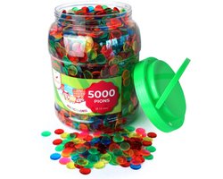 Bingofiches Kleurenmix | 5000 stuks