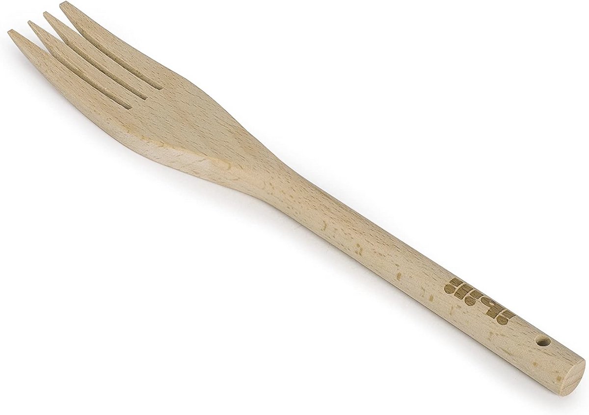 Houten Vork met Ronde Handgreep - 30 cm