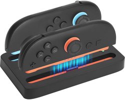 Compact Oplaaddock voor Switch 2 - Snel opladen van 2 Joy-Con controllers met Type C kabel