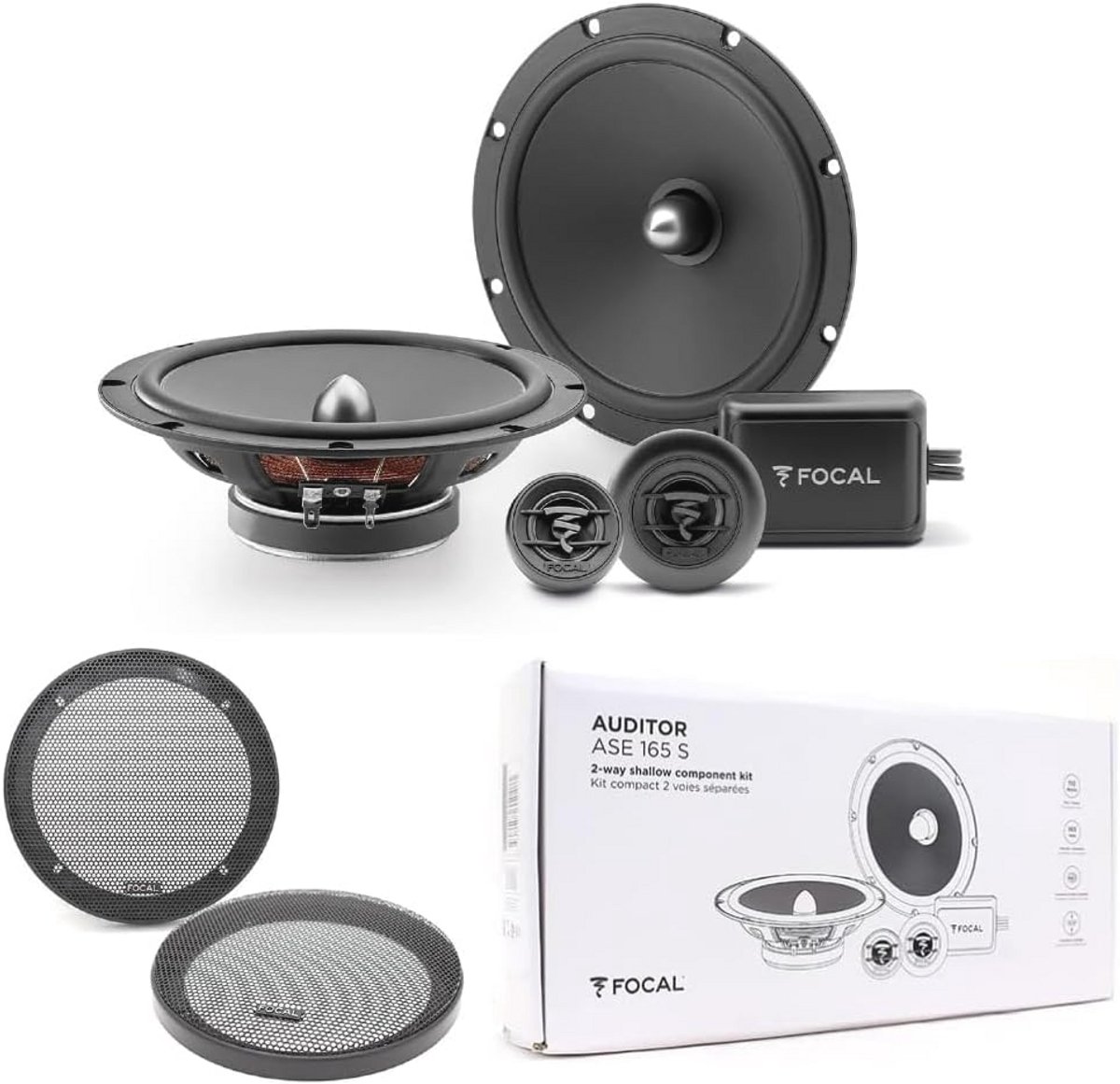 2-Weg 6,5" Autospeakerset met Woofers en Tweeters - Ultradun en Krachtig