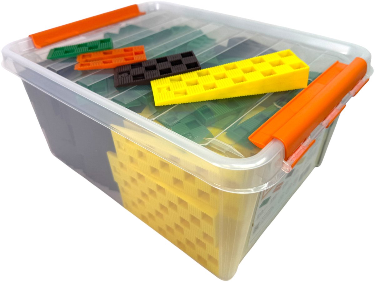 Knudsen Legset - Schuine spieën - PVD - MIXED-PACK - BOX 245 st