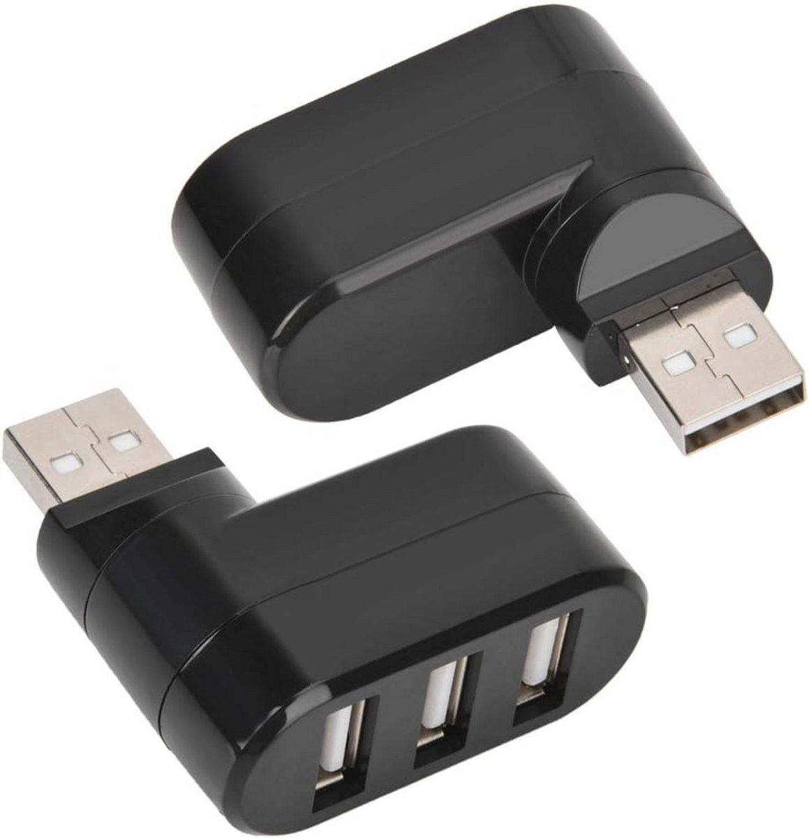 Ultradragbare 3-poorts USB 2.0-hub voor Mac-notebook