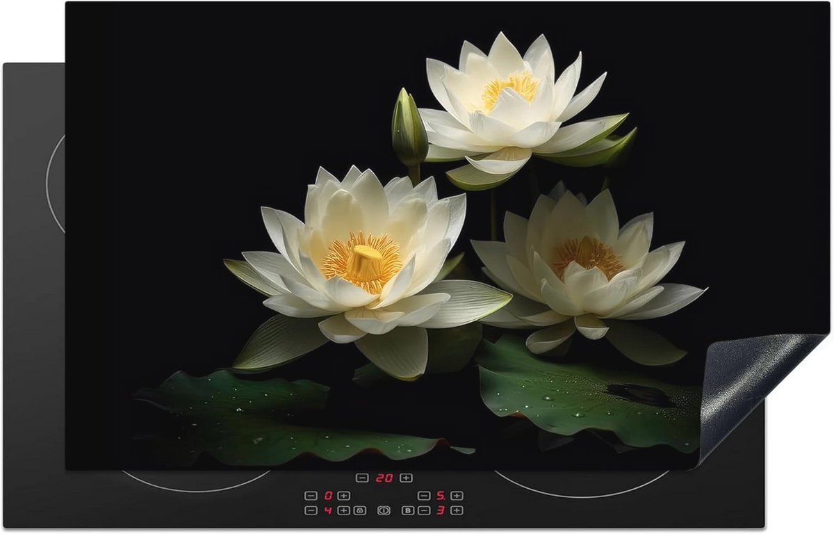 Inductiebeschermer voor Inductiekookplaat Antislip 85x52 cm Bloemen Design