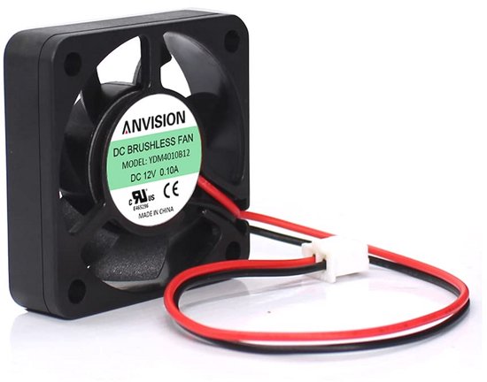 Duale Kogellager Koelventilator 40mm x 10mm 12V DC - 7 Bladen, Stil & Krachtig
