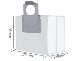 Één stofzak, geschikt voor de Roborock robotstofzuigers G10S/G20/Q7 Max/Q5/S7 MaxV.