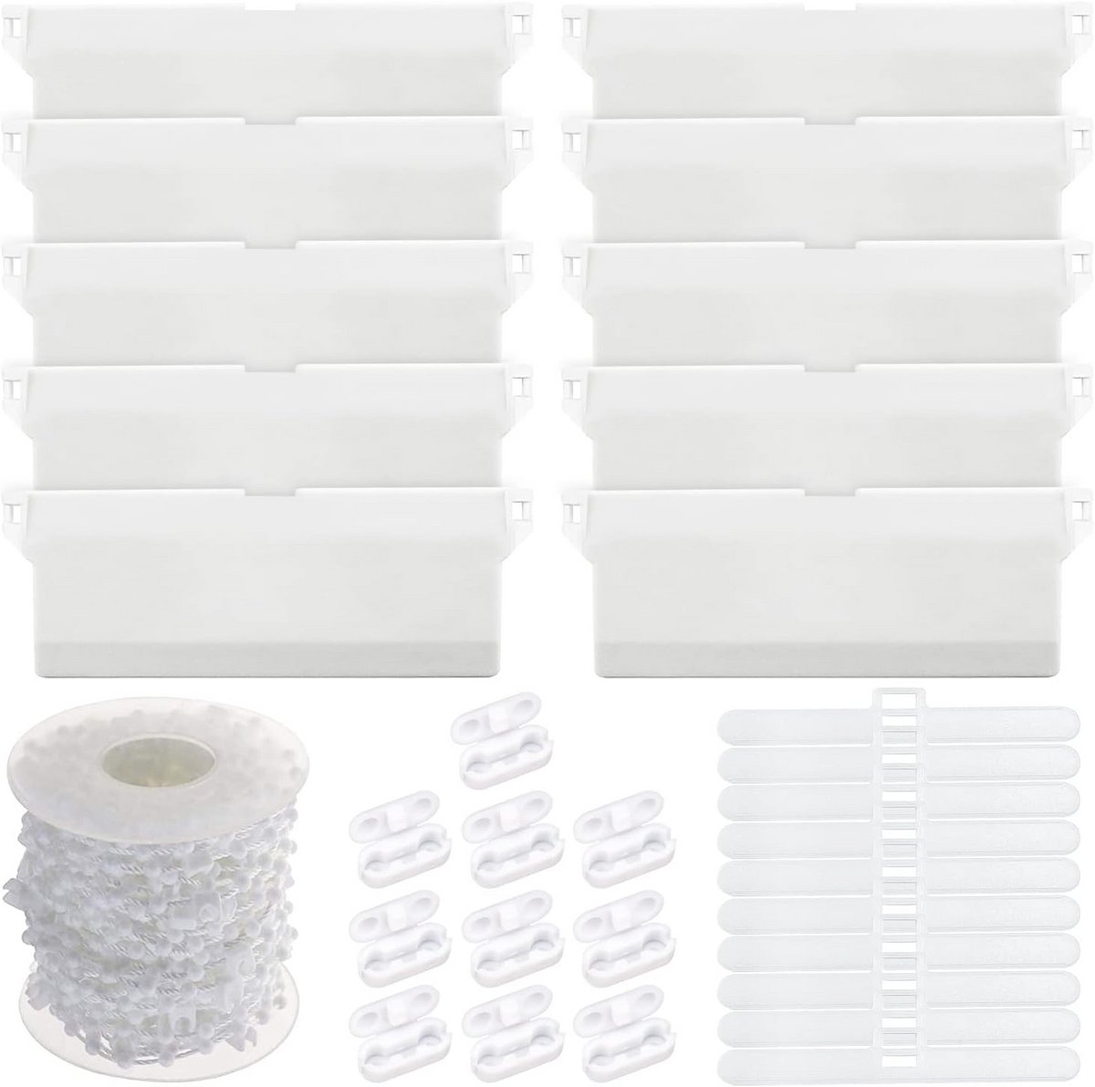 Verticale lamellen met accessoires voor rolluiken - Set van 10 stuks