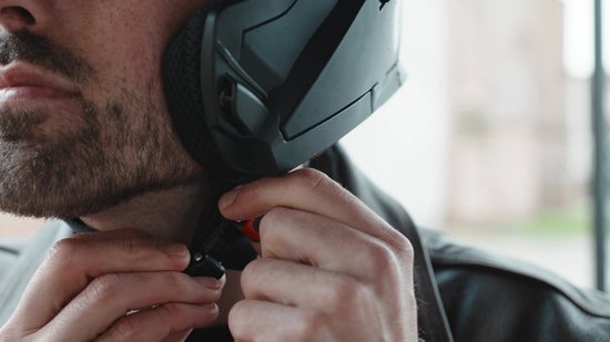 VINZ Santos Systeemhelm - Motorhelm ECE 22.06 Gekeurd - Scooterhelm & Brommerhelm - XS tm XXL - Mat Zwart - L