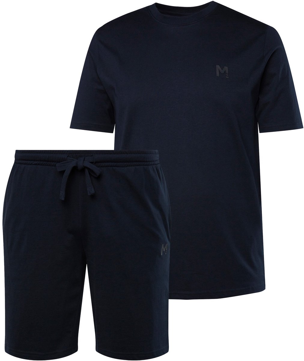 Men Plus - Heren - Pyjama kort model - Navy blauw - Maat 7XL