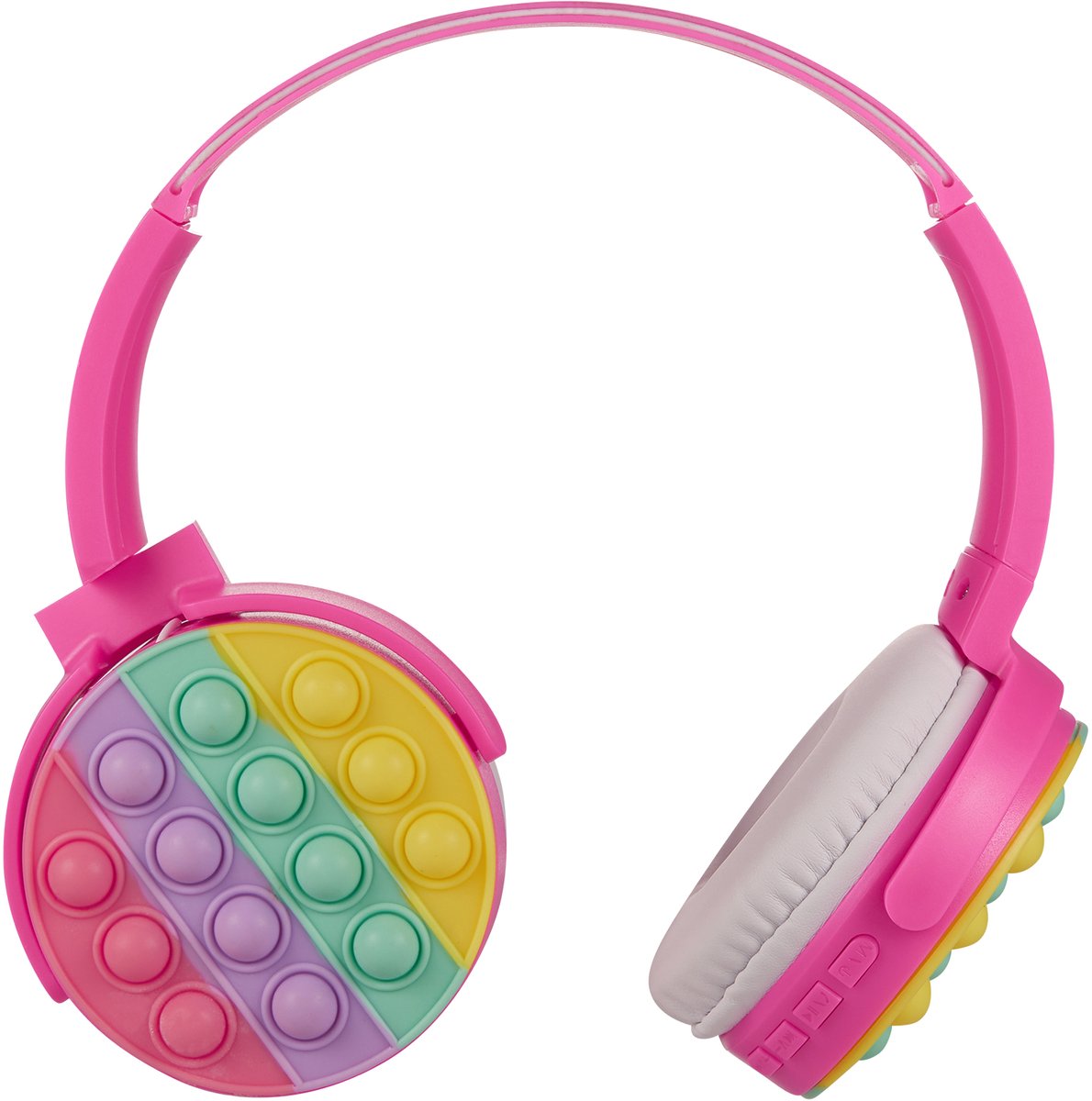 Volkano Koptelefoon kinderen - Fidget Series - Koptelefoon Draadloos met Bluetooth - Kinder Koptelefoon - Verstelbaar - AUX in - Roze