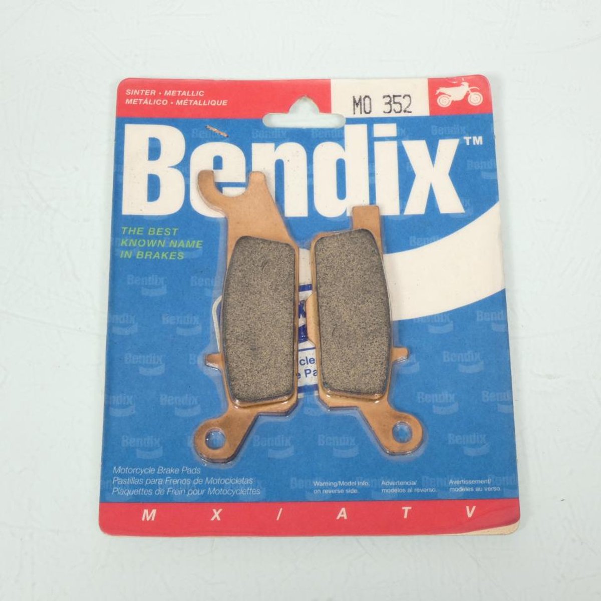 Plaquette de frein Bendix pour Quad Yamaha 250 Yfm Raptor 2008 à 2009 AVG / RX/RY Neuf
