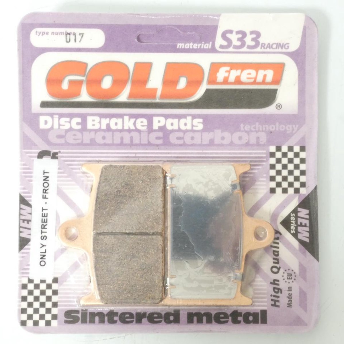 Plaquette de frein Gold Fren pour Moto Yamaha 750 FZR R 1989 à 1990 AVG/AVD / OWOI Neuf